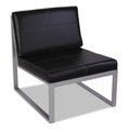 Alera Black Ispara Series Armless Chair, 26.57" W 31.1" H, No Arms 9383G